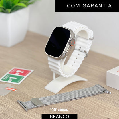 Ultra 9 Plus Série 9 49mm + BRINDES - 1001 Cenas 49mm Branco