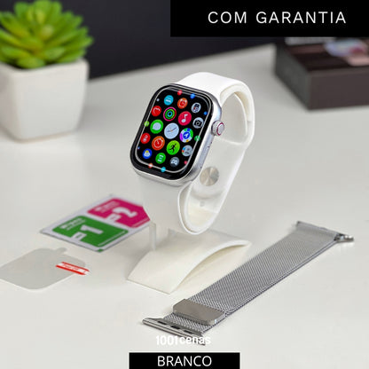 Watch 9 Plus Série 9 47mm + BRINDES - 1001 Cenas 47mm Branco