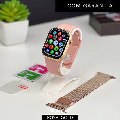 Watch 9 Plus Série 9 47mm + BRINDES - 1001 Cenas 47mm Rosa