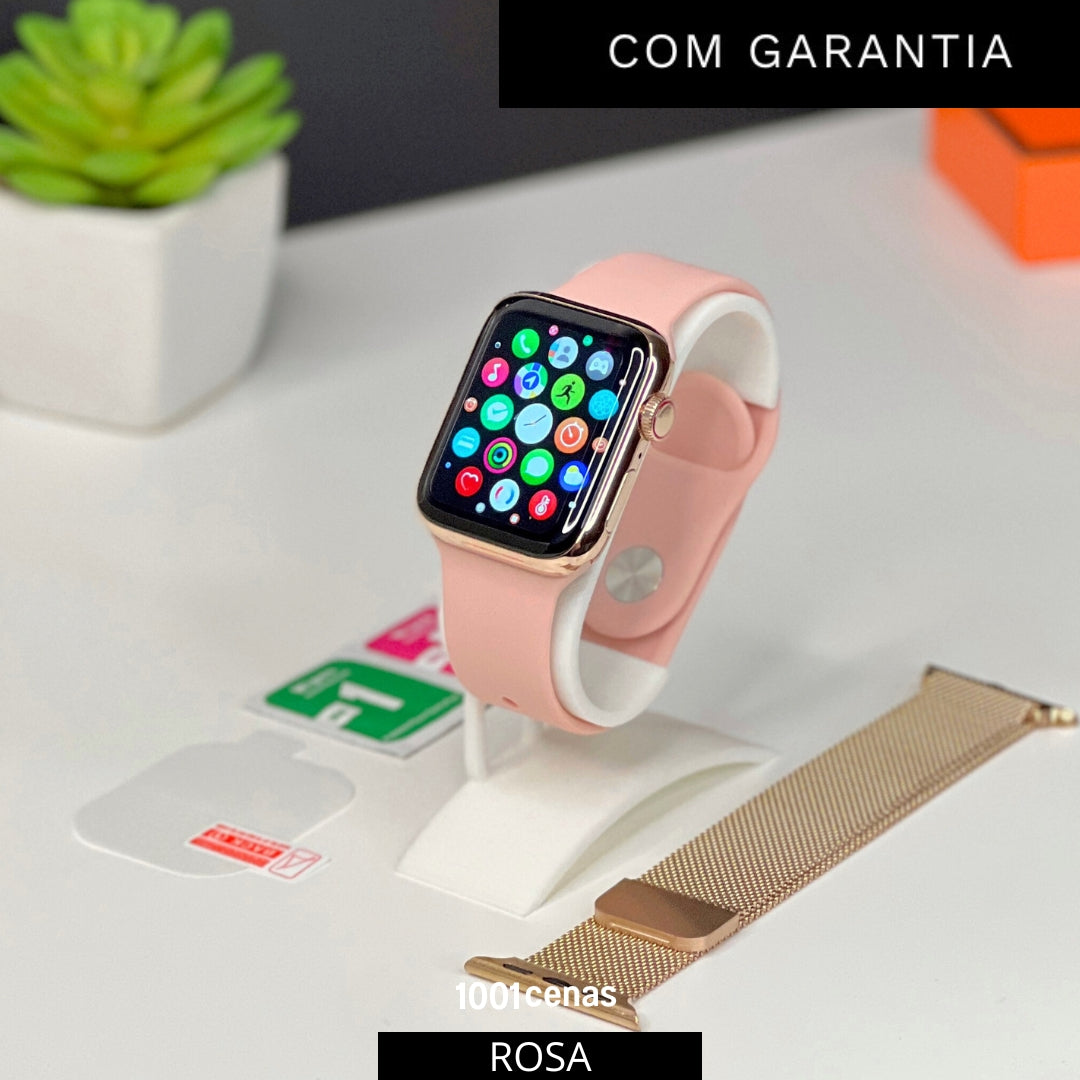 Mini 9 Plus Série 9 41mm + BRINDES - 1001 Cenas 41mm Rosa